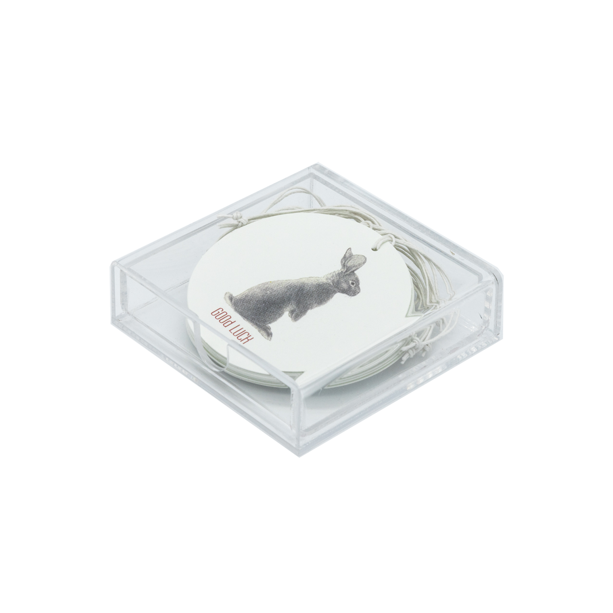 Caja Acrílico Medallones Conejo | CT: Cajas de Acrílico | Scribanus