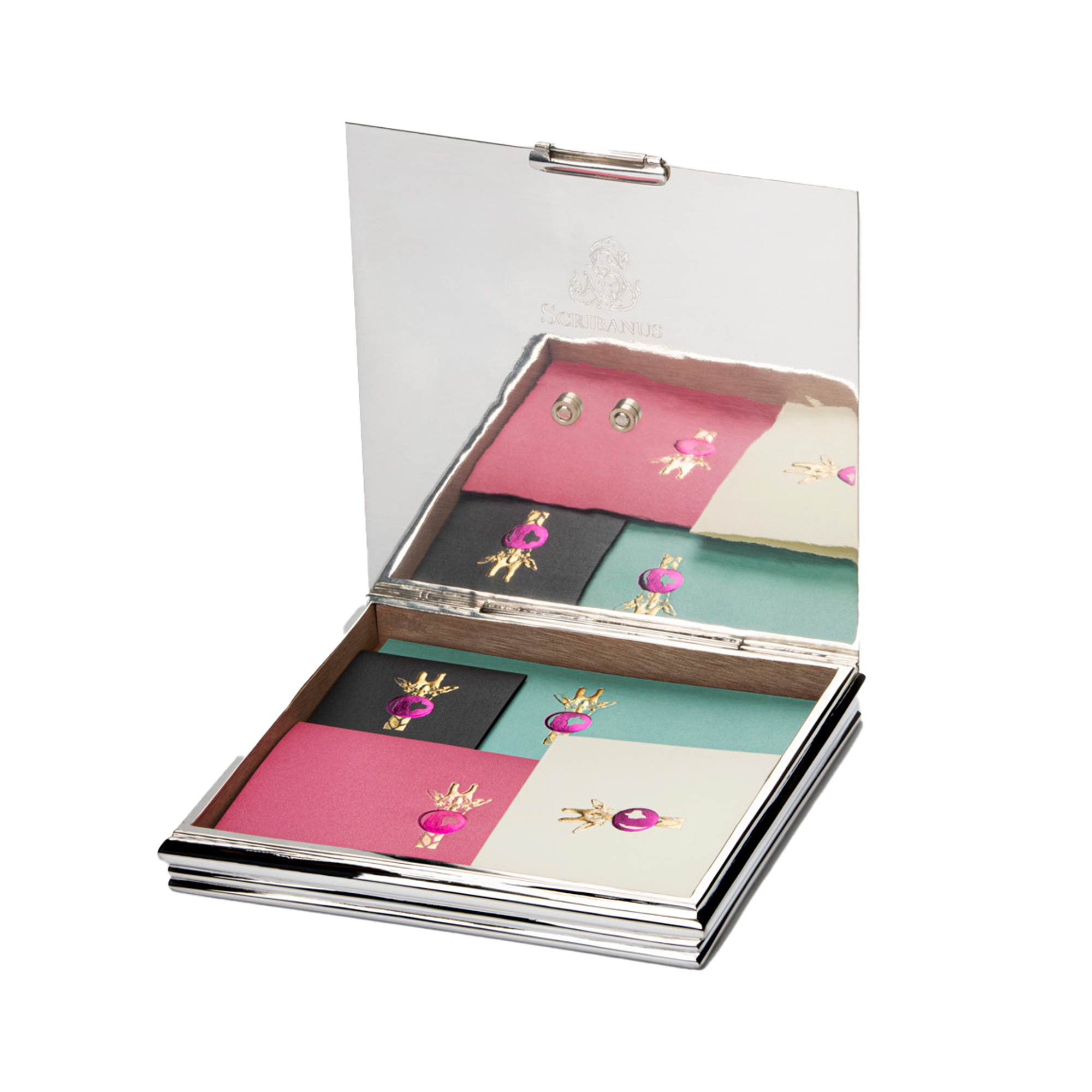 Caja Baño Plata Jirafa | CT: Cajas Baño Plata | Scribanus