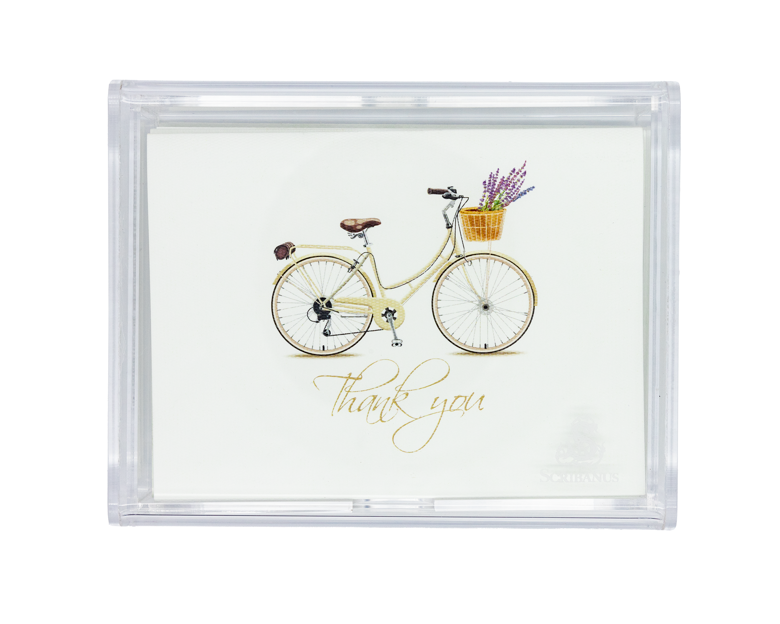 Caja Acrílico Bicicleta Print "Thank you"