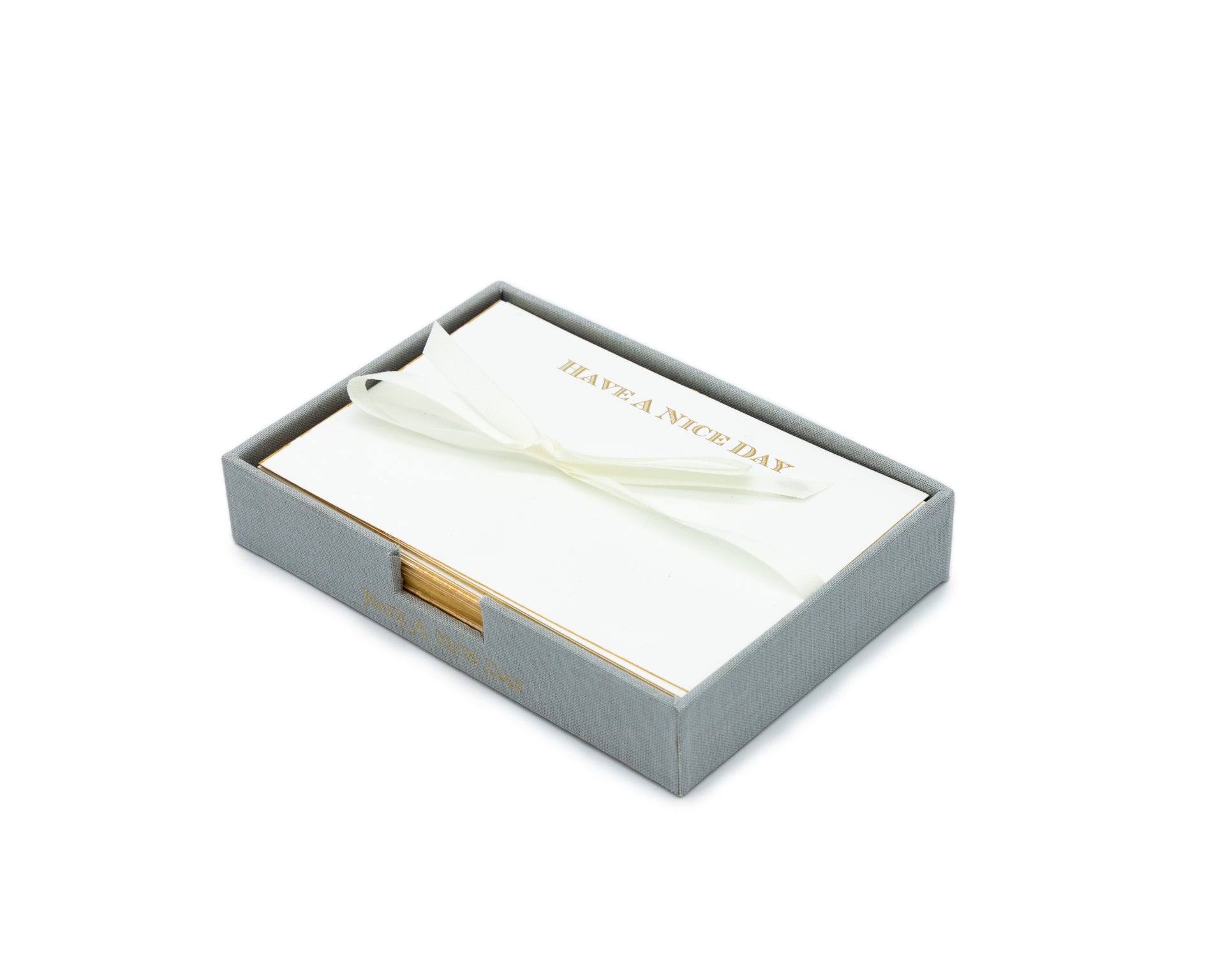 Charola  Gris Tarjetas -Have a NiceDay- | Scribanus