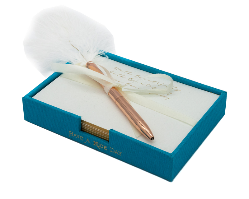 Charola Tarjetas "BEAUTIFULLY" + Pluma | AP: Charolas Tarjetas | Scribanus