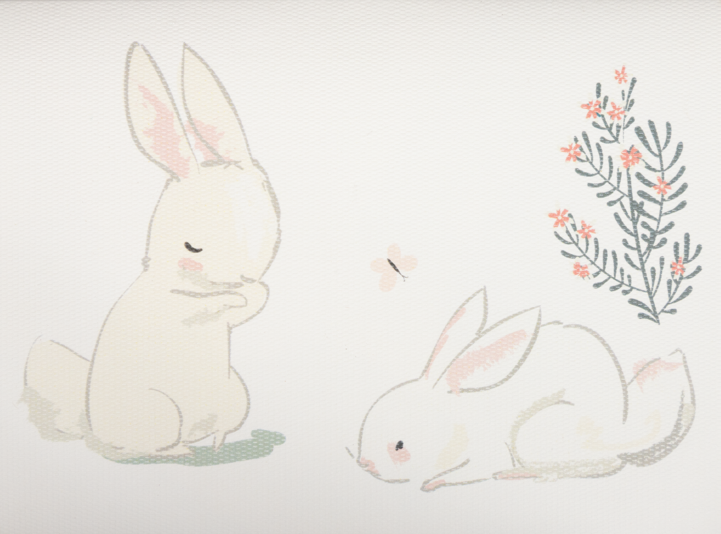 Tarjeta Conejos Cute Mediana Doble - Personalizable