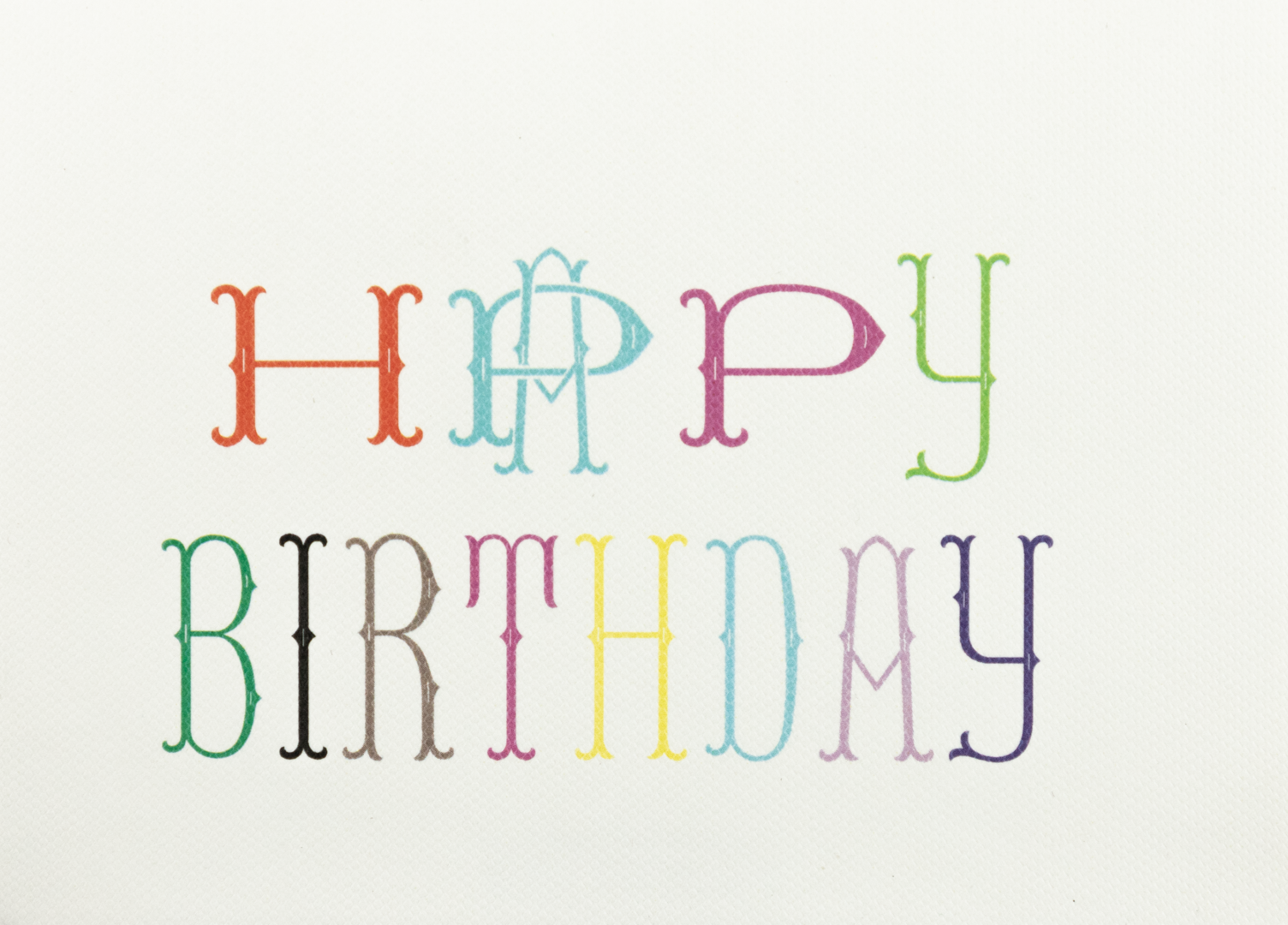 Tarjeta Circo "Happy Birthday" Mini Doble - Personalizable