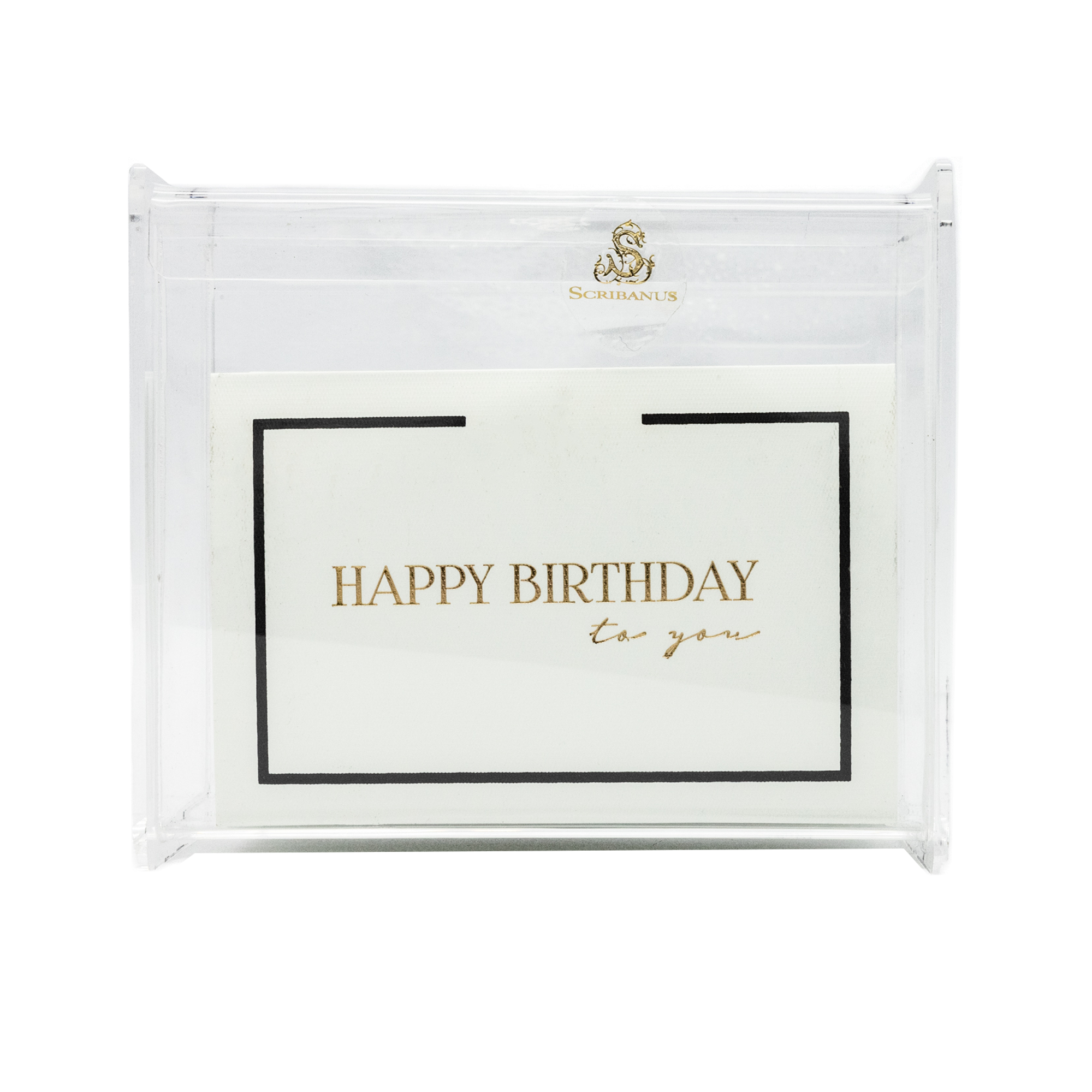 Caja acrílico "Happy Birthday"
