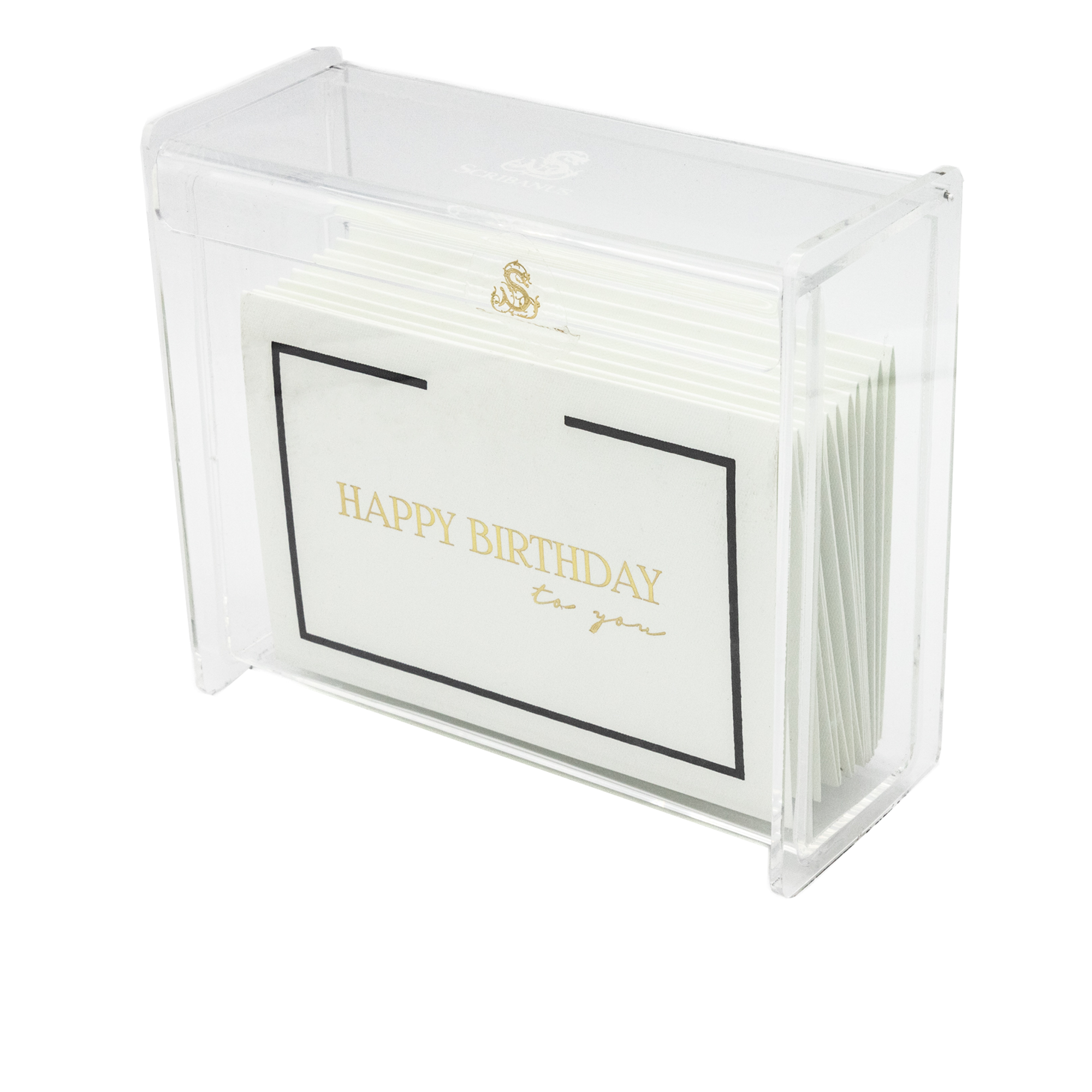 "Happy Birthday" acrylic box