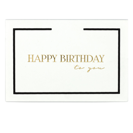 Tarjeta "Happy Birthday" Mediana Doble