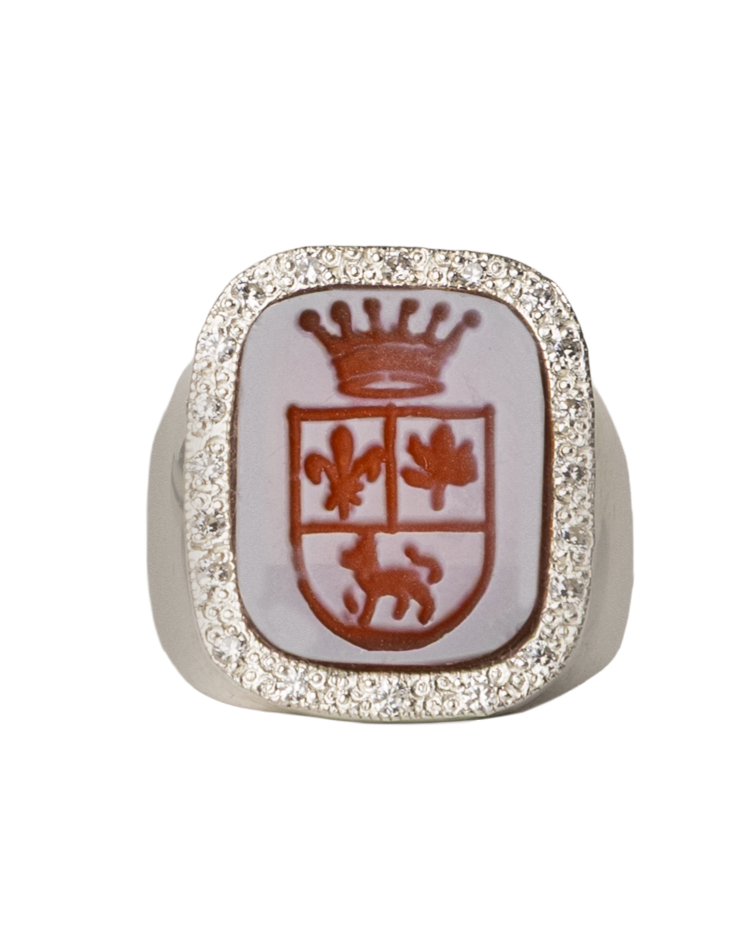 Heráldico en Plata con piedras - custom made | HERÁLDICA Y MONOGRAMAS | Scribanus