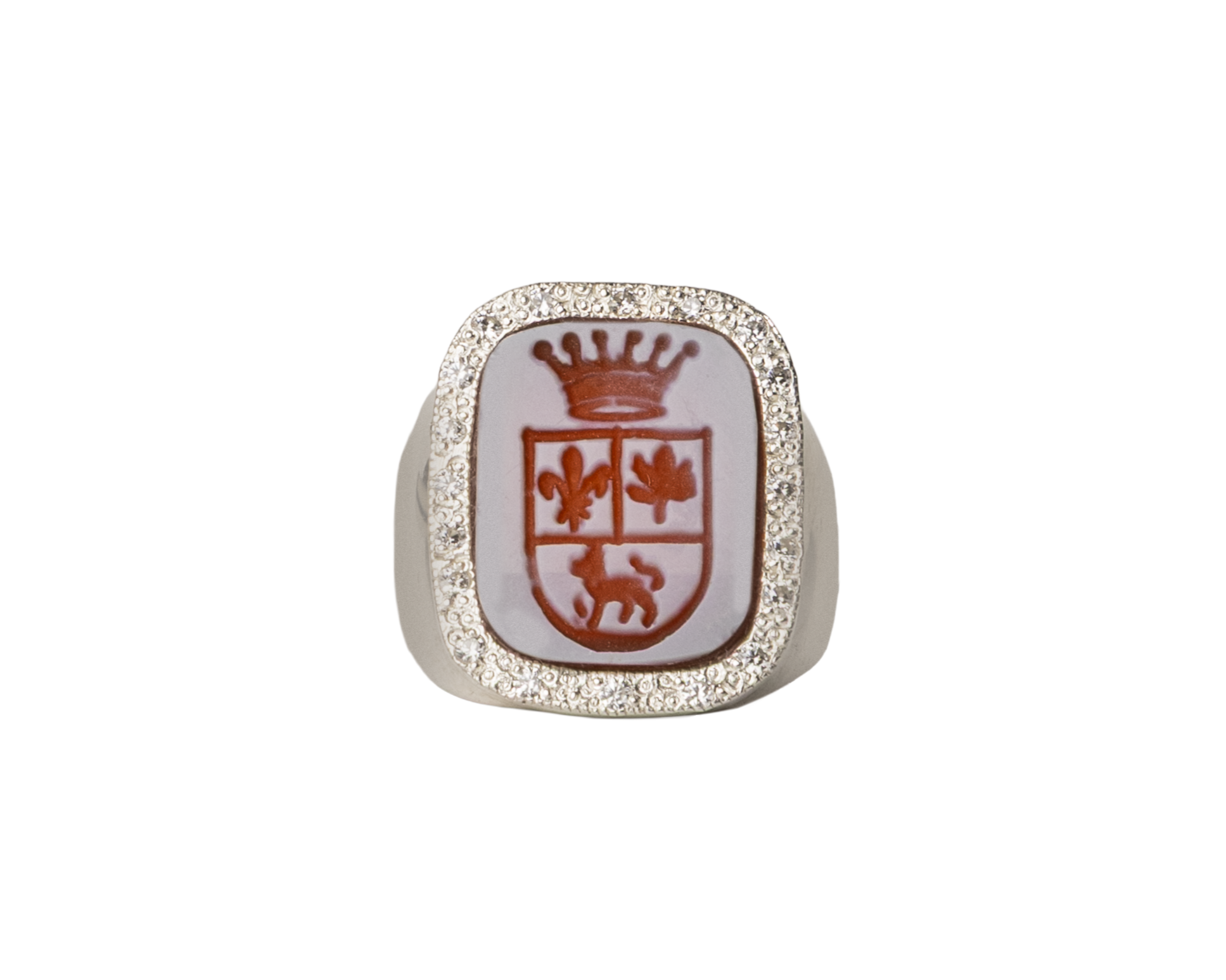 Heráldico en Plata con piedras - custom made | HERÁLDICA Y MONOGRAMAS | Scribanus