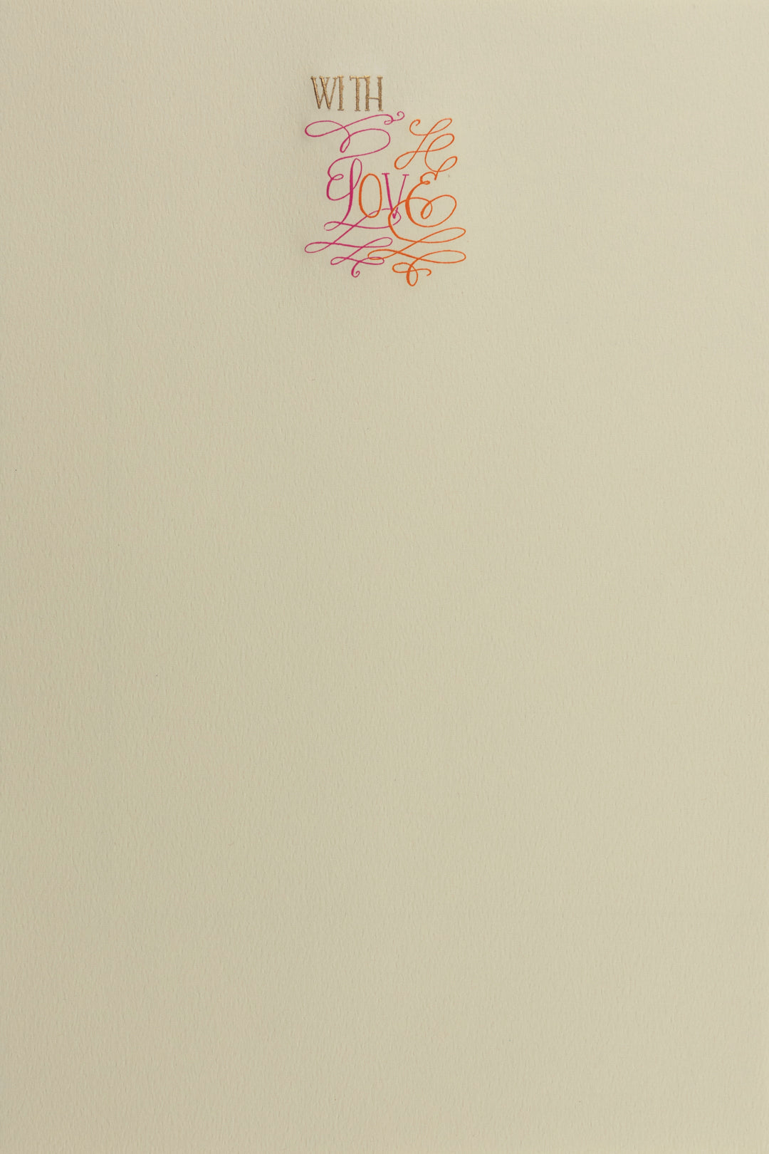 Hoja Media Carta "With Love" | Tarjetas | Scribanus