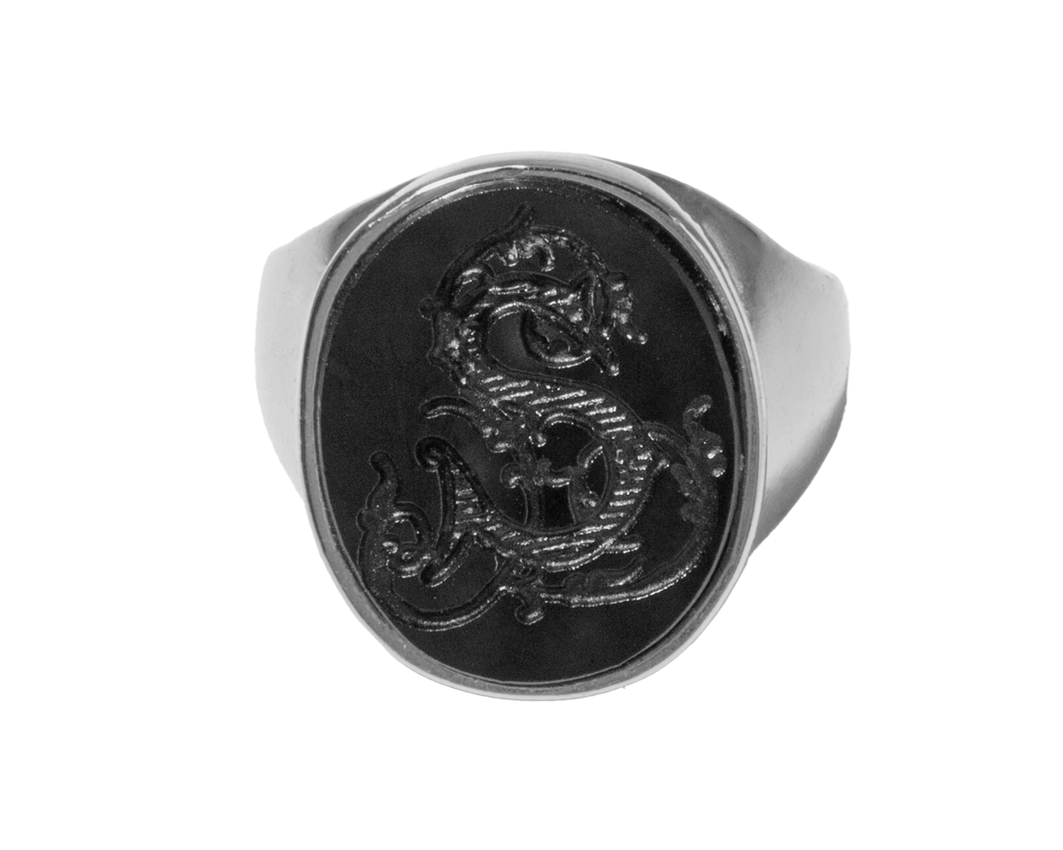 Anillo Monograma Piedra