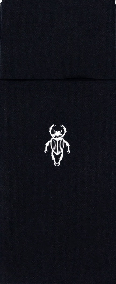 Servilleta Cubiertos Escarabajo Negra
