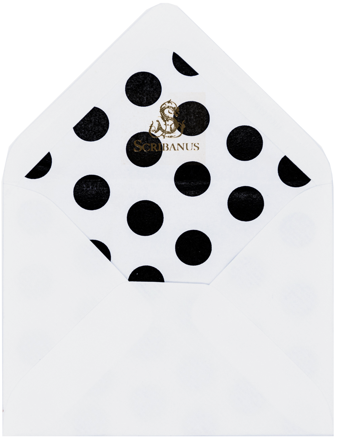 Sobre Chico Blanco Forro Polka Dots | P: Sobres Chicos | Scribanus