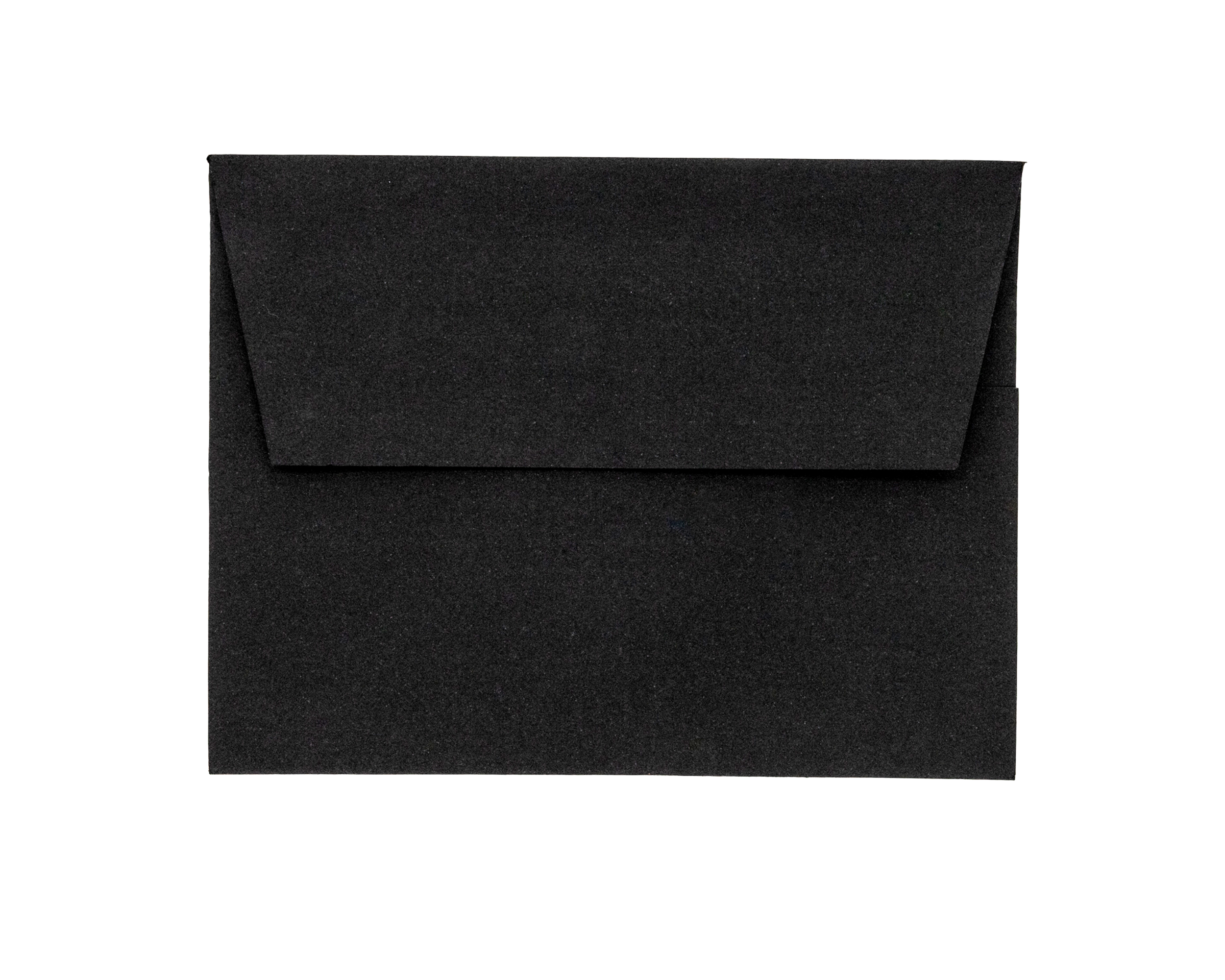 Large Rectangular Black Envelope White Lining