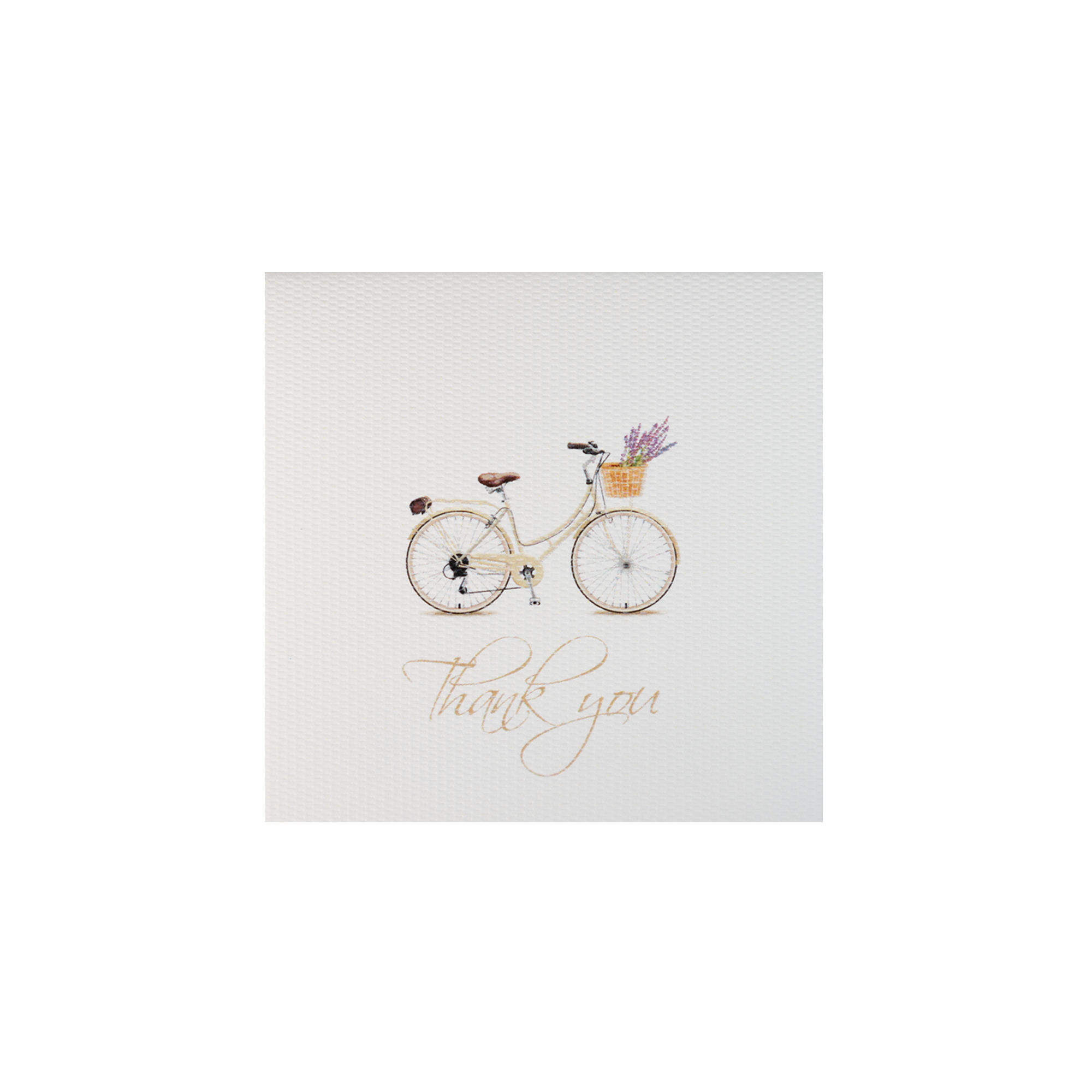 Tarjeta Bicicleta Thank you Mini