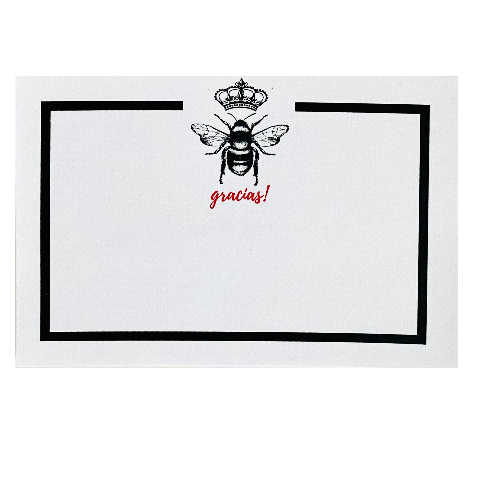 Tarjeta Abeja Reina Marco Mediana | IM: Idílicos | Scribanus