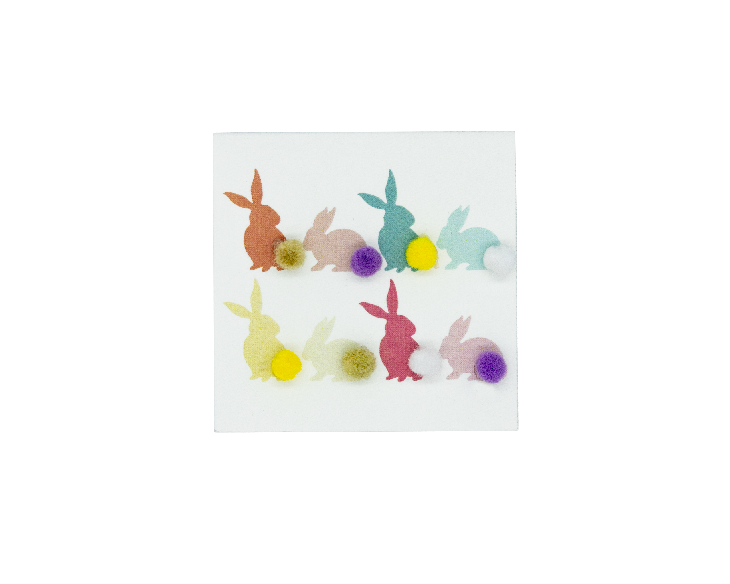 Tarjeta Conejos Colitas Mini Doble | CONEJOS | Scribanus