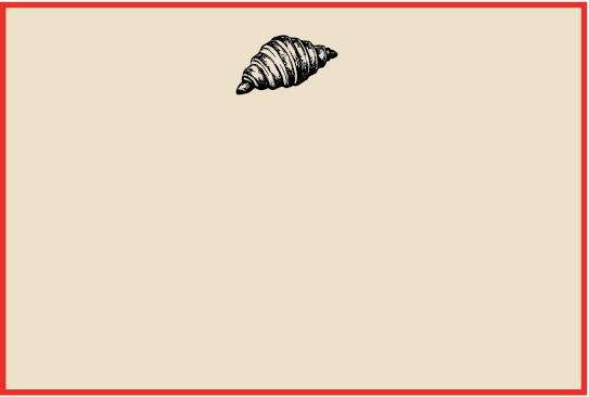 Tarjeta Croissant | Coleccion Paris Versalles | Scribanus