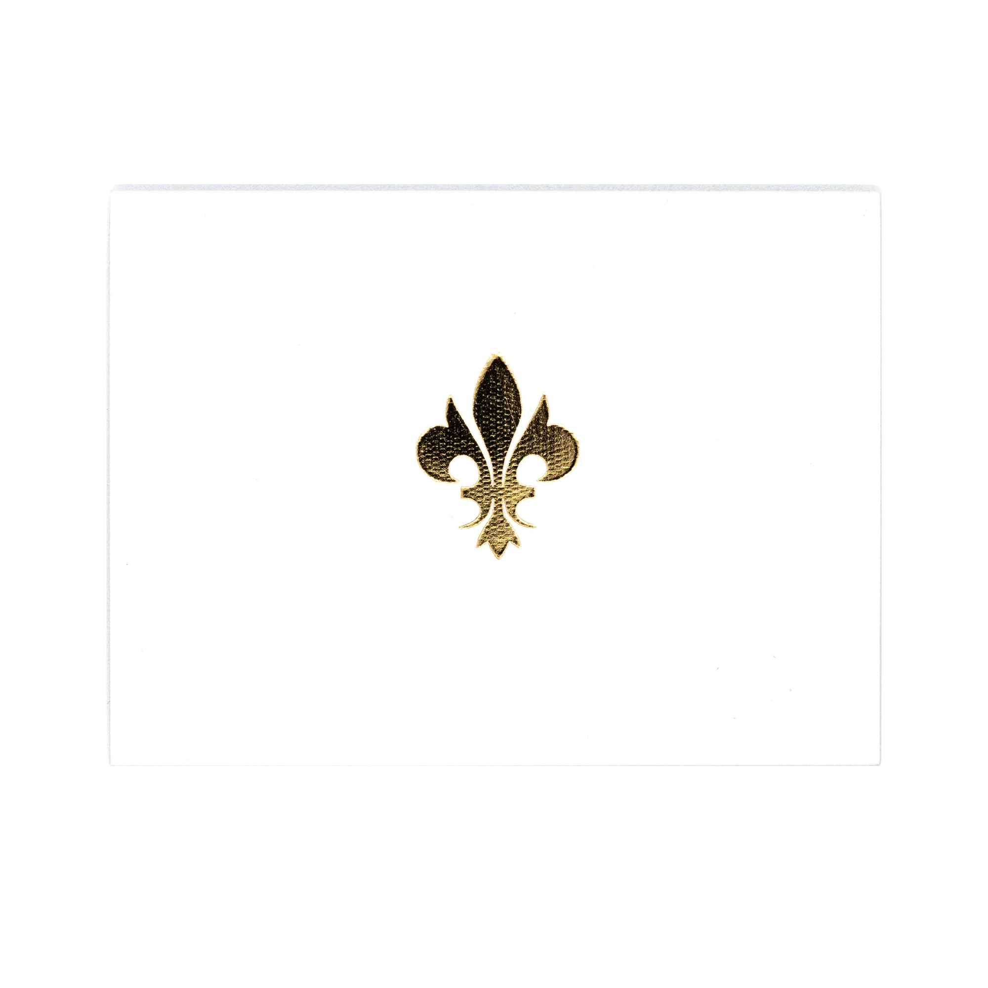 Tarjeta Flor de Lis Chica Doble | IM: HS Objetos | Scribanus