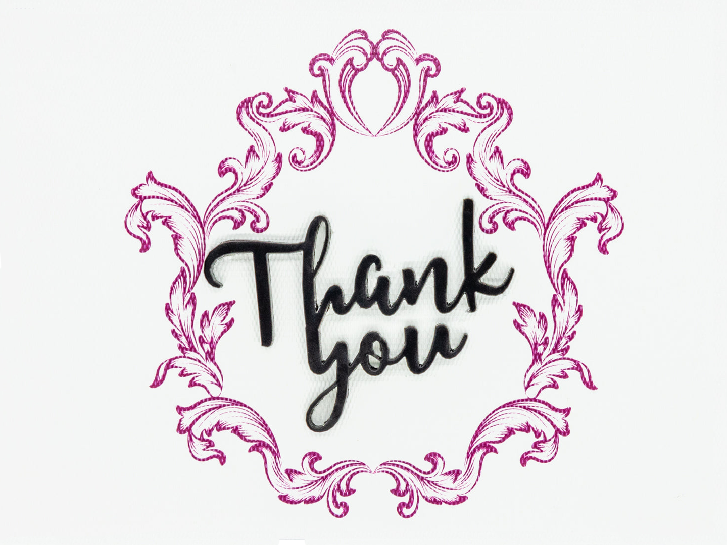 Tarjeta Thank you Corona Relieve Mediana | AGRADECIMIENTOS | Scribanus