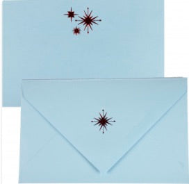 Cards with envelopes Three Flakes