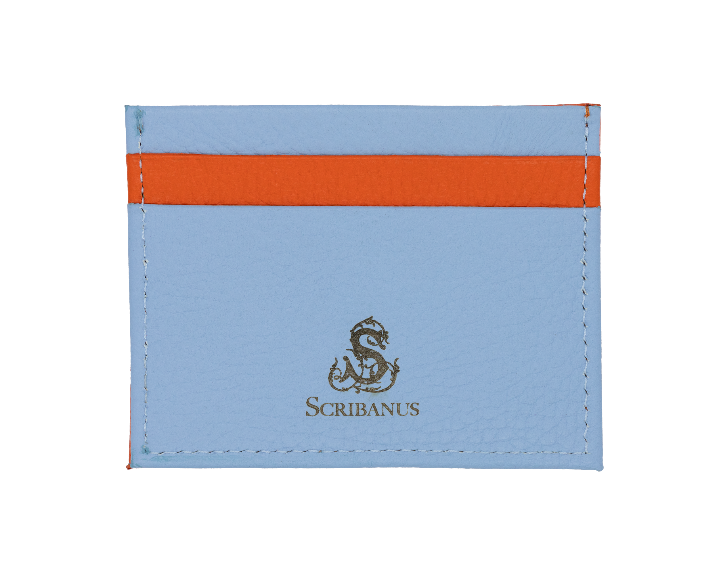 Card holder with two-tone beetle decoration