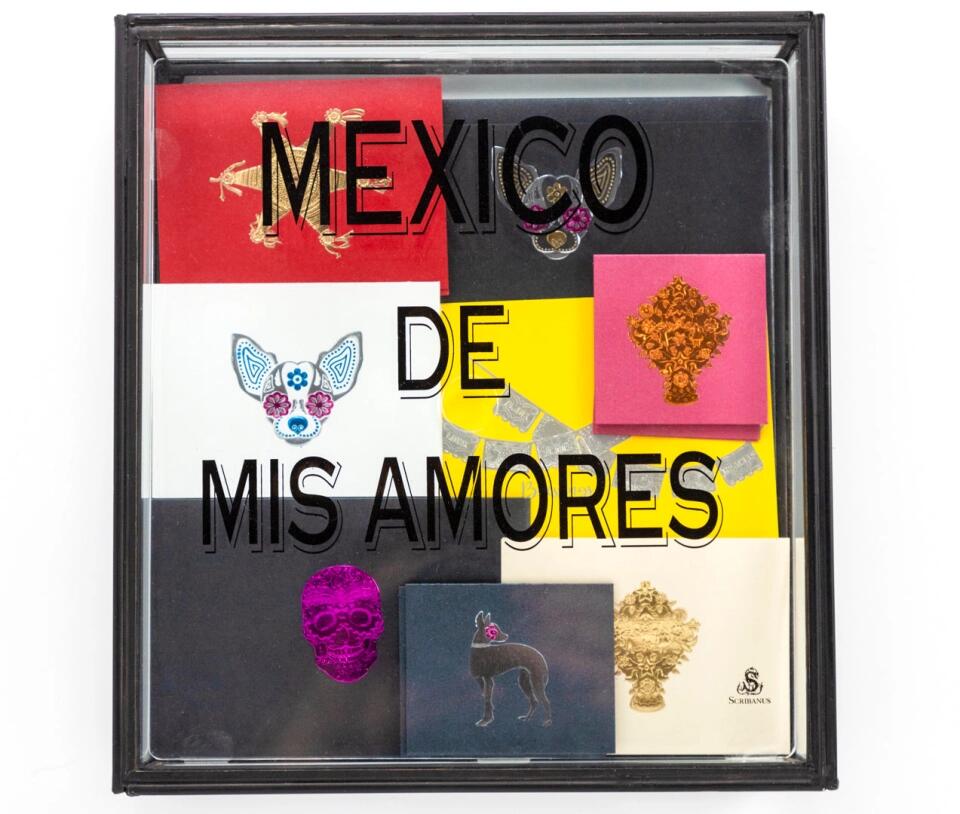 Caja Vidrio Grande con Tarjetas y Sobres México de Mis Amores - Personalizable