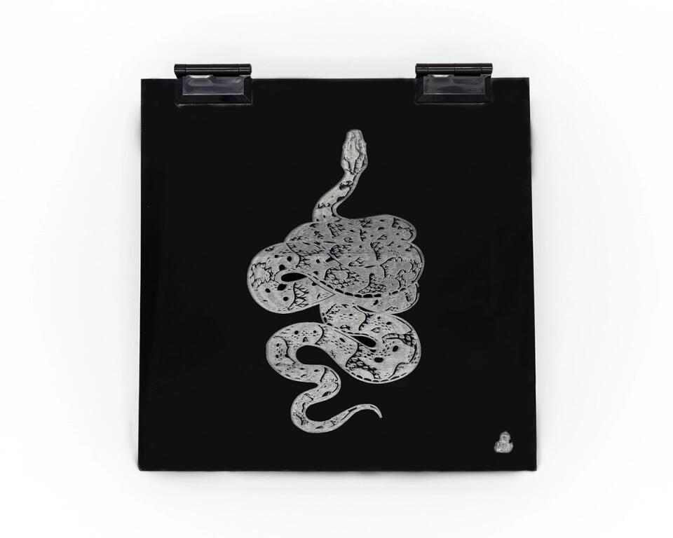 Caja Acrílica Lux Grande con Tarjetas y Sobres Serpiente - Personalizable