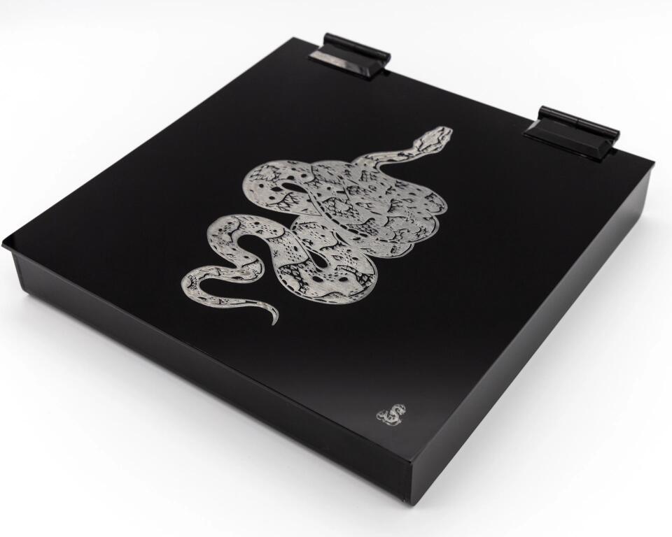 Caja Acrílica Lux Grande con Tarjetas y Sobres Serpiente - Personalizable