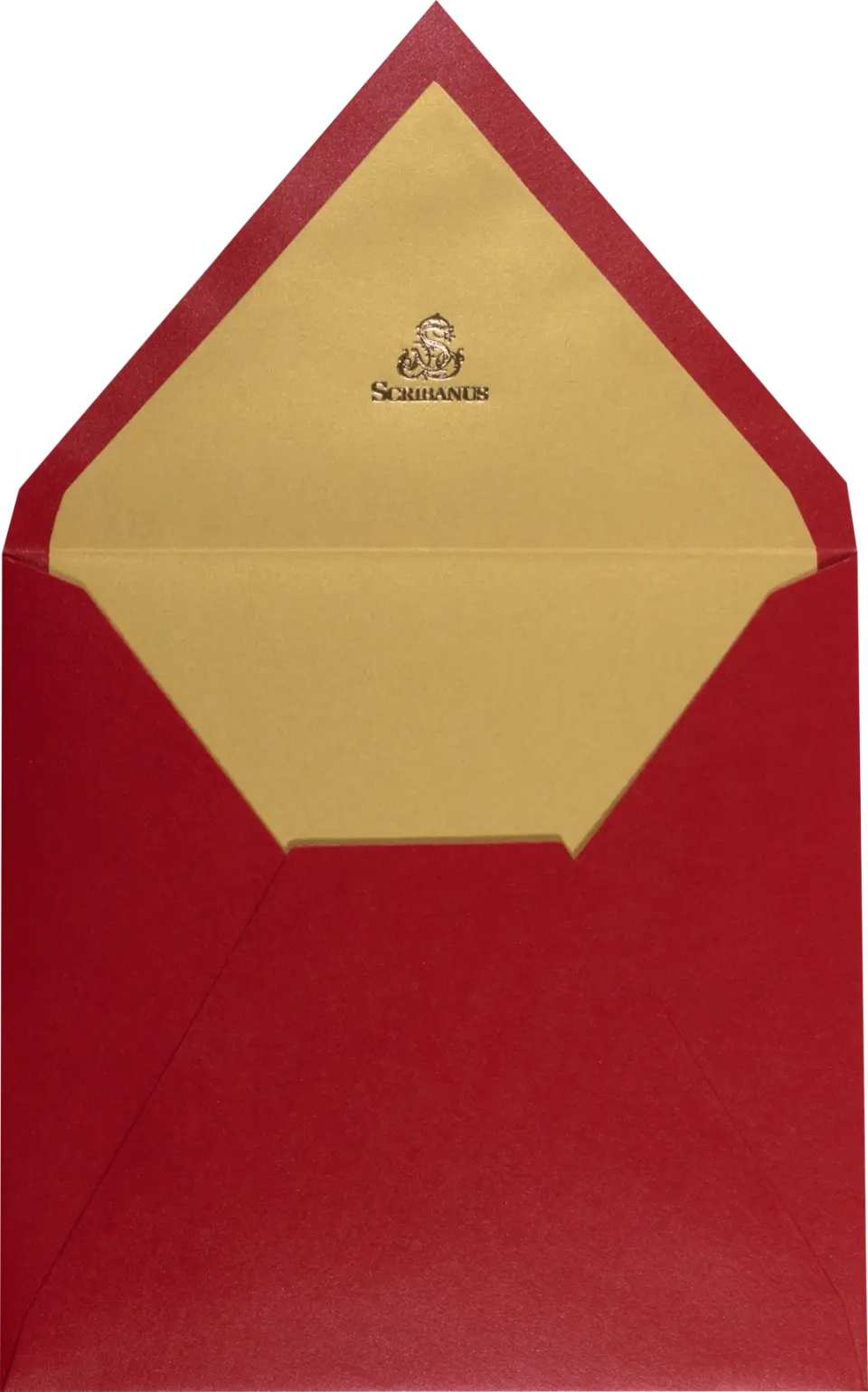 Sobre Grande Rojo Logo Forro Dorado - Personalizable