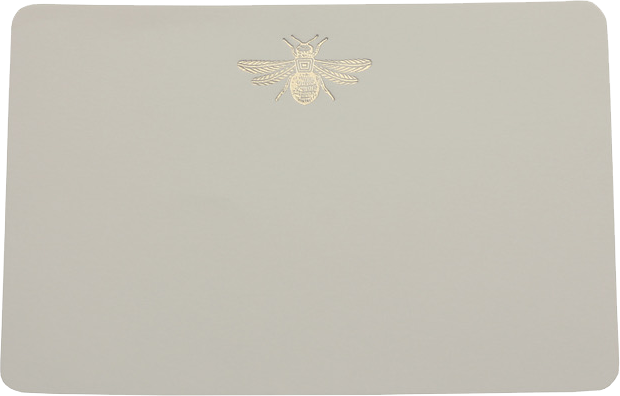 Caja Vidrio Mediana Abeja Tarjetas y Sobres | CT: Cajas Vidrio | Scribanus