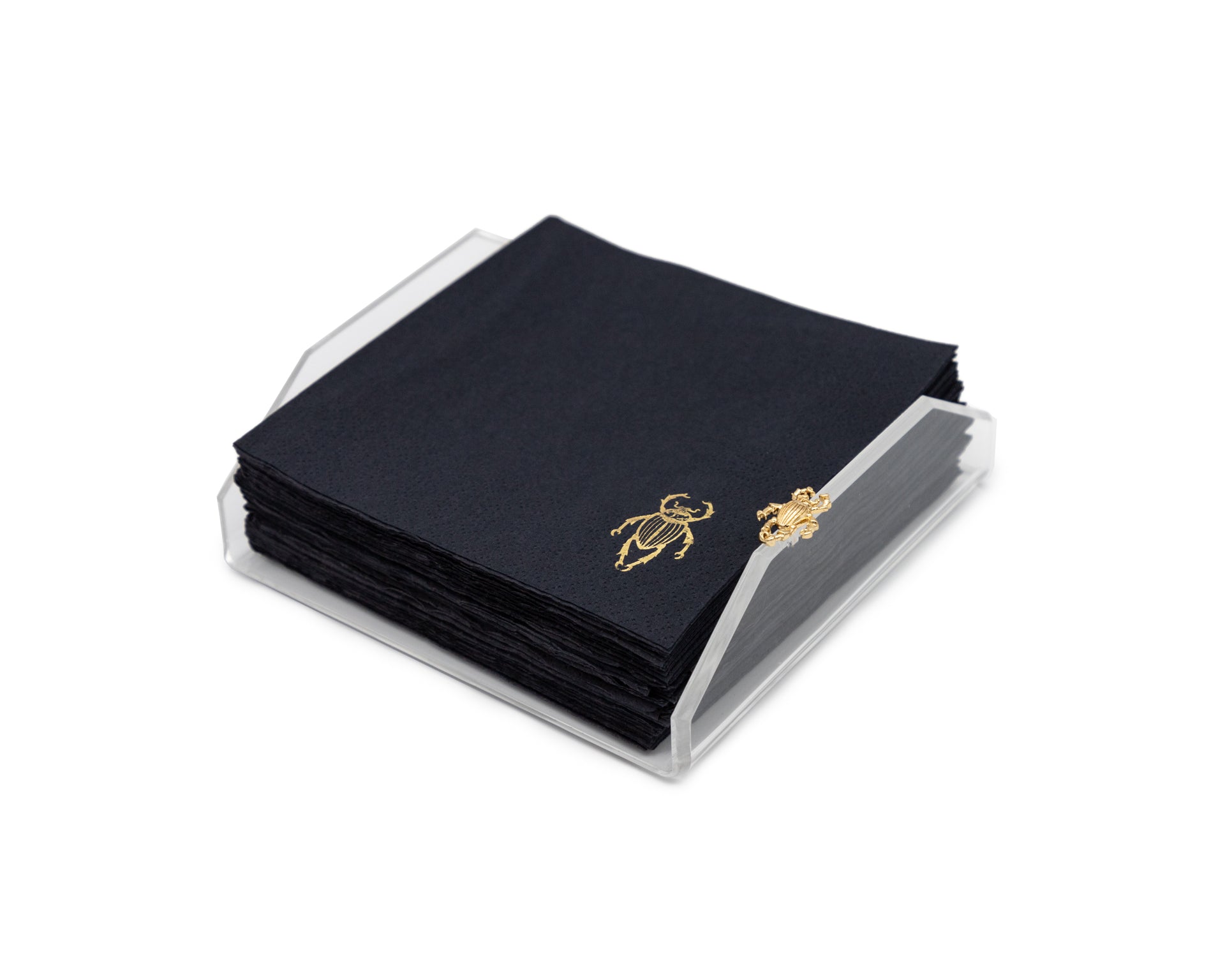 Charola Servilletas Cocktail Escarabajo negro | M: Servilletas | Scribanus