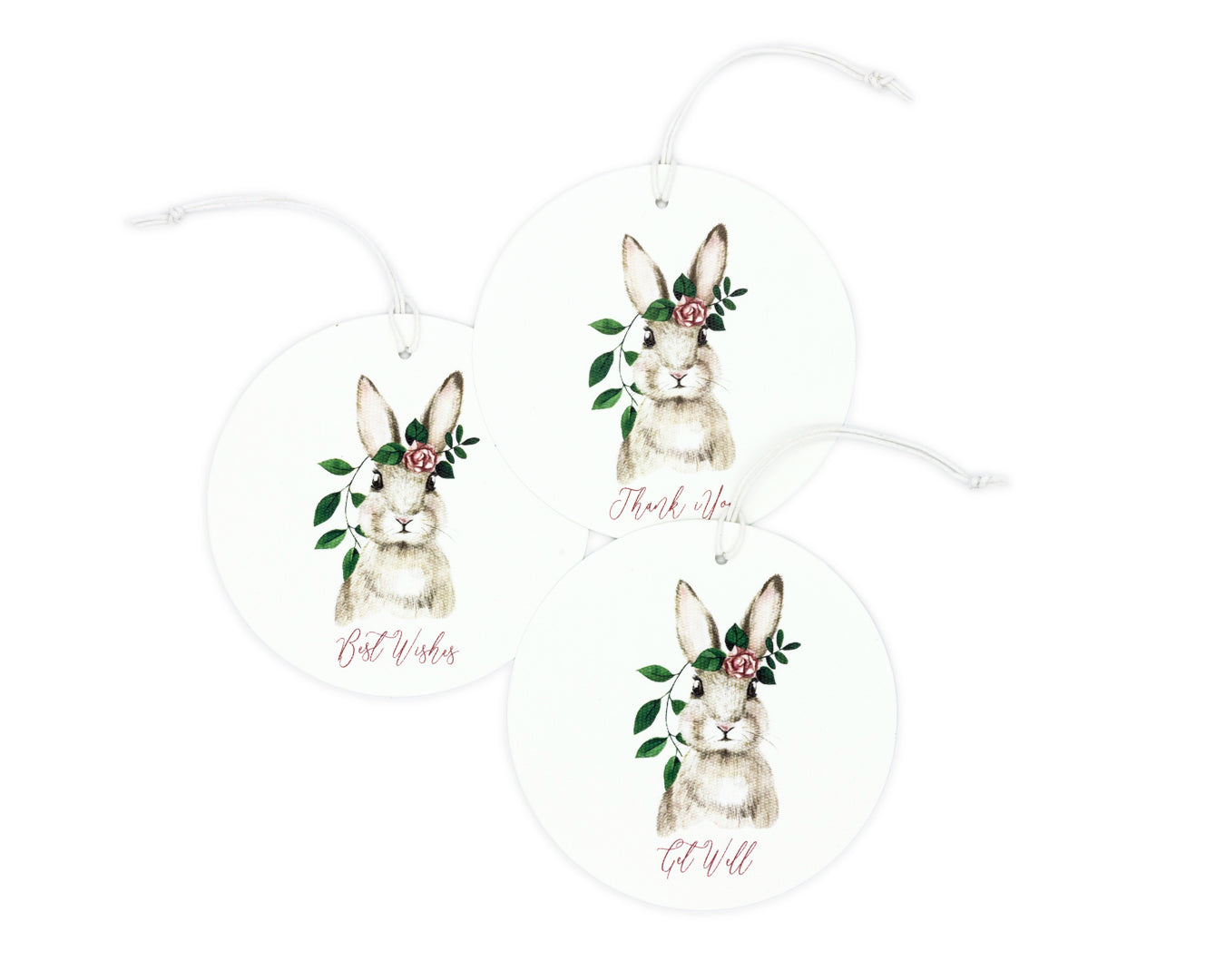 Rabbit Medallions with Phrases