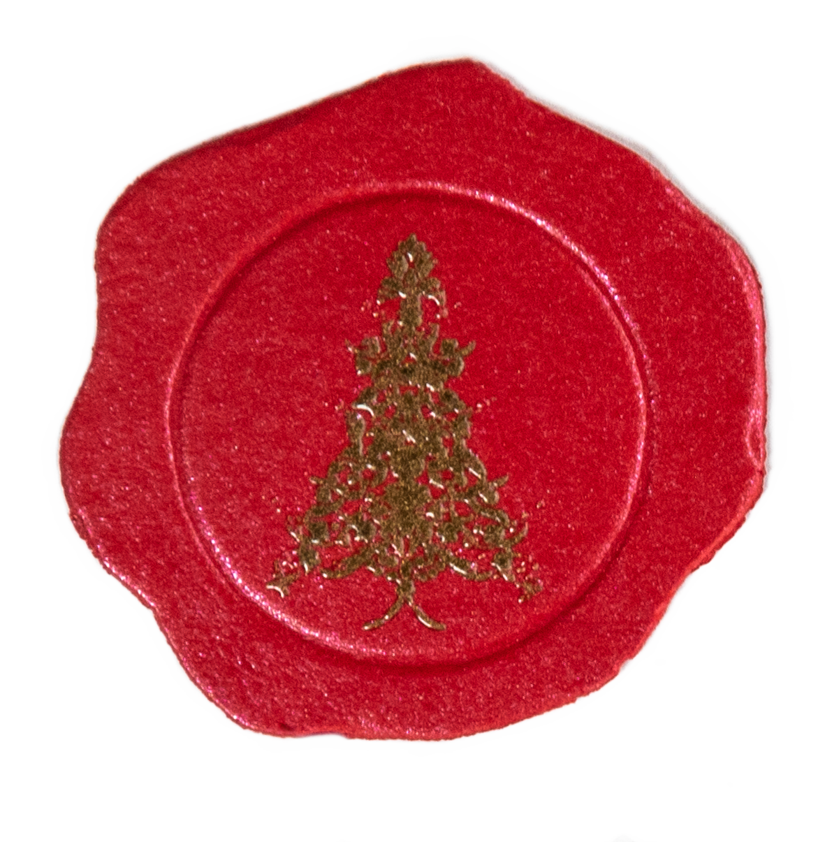 Red Christmas Tree Sealing Wax Paper