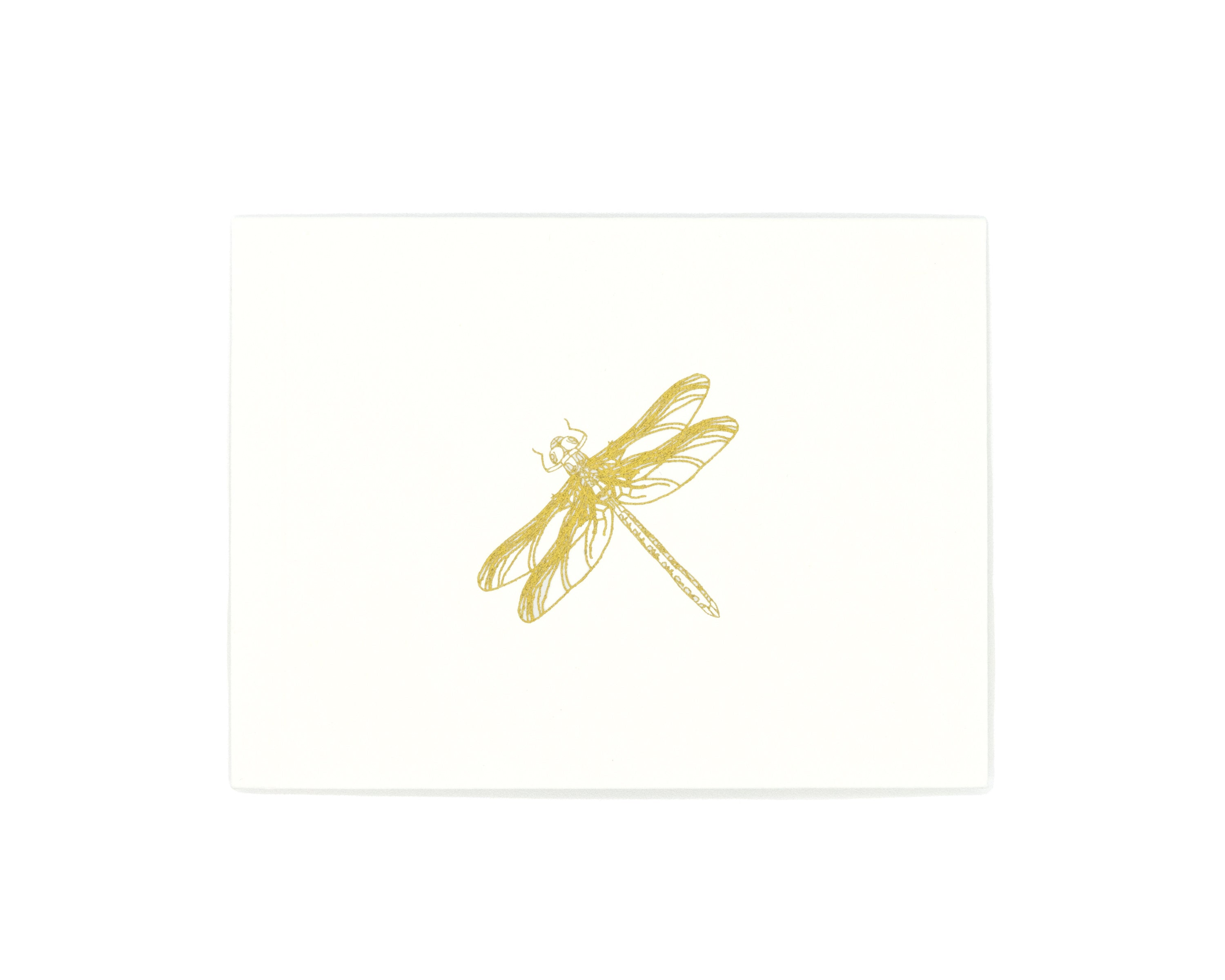 Acrylic case Dragonfly gold