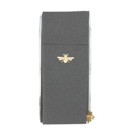 Charola Servilletas cubiertos Abeja Gris